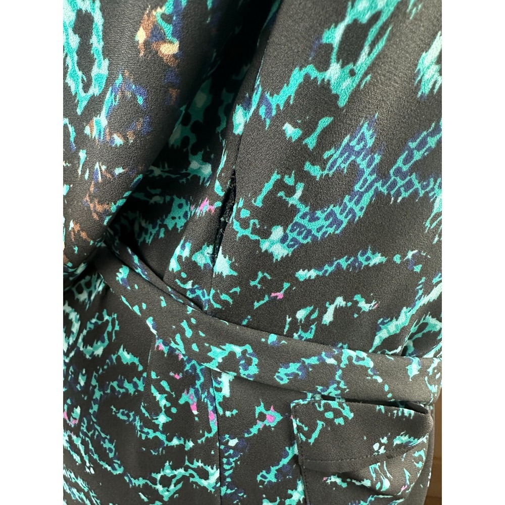 Diane Von Furstenberg Valeria Printed Belted Wrap Jacket Dress Snake Print Med M - Picture 15 of 16